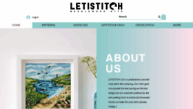 What Letistitch.com website looks like in 2024 
