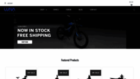 What Lunacycle.com website looks like in 2024 