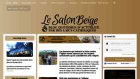 What Lesalonbeige.fr website looks like in 2024 
