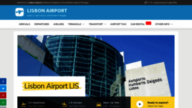What Lisbon-airport.com website looks like in 2024 