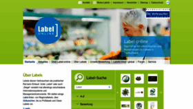 What Label-online.de website looks like in 2024 