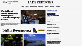 What Lakereporter.us website looks like in 2024 