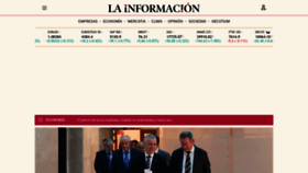 What Lainformacion.com website looks like in 2024 