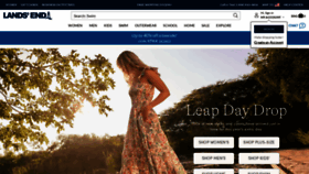 What Landsend.com website looked like in 2024 (1 year ago)
