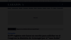 What Larazon.es website looks like in 2024 
