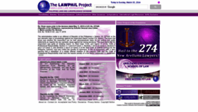What Lawphil.net website looks like in 2024 