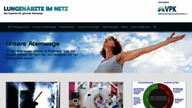 What Lungenaerzte-im-netz.de website looks like in 2024 