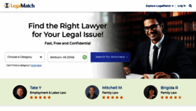 What Legalmatch.com website looks like in 2024 