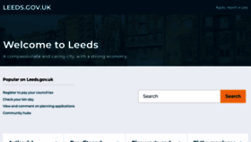What Leeds.gov.uk website looks like in 2024 