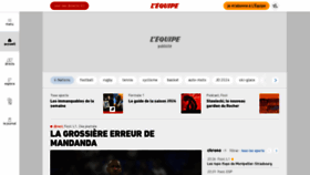 What Lequipe.fr website looks like in 2024 