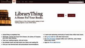 What Librarything.com website looks like in 2024 