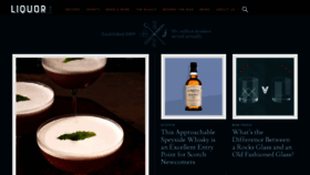 What Liquor.com website looks like in 2024 
