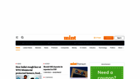 What Livemint.com website looks like in 2024 