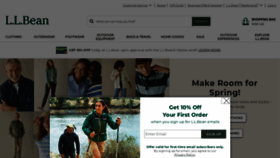 What Llbean.com website looks like in 2024 