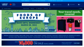What Londondrugs.com website looks like in 2024 