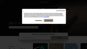 What Loreal.com website looks like in 2024 