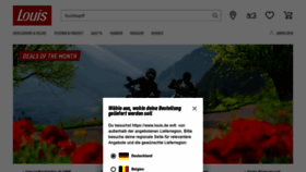 What Louis.de website looked like in 2024 (2 years ago)