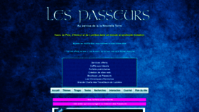 What Lespasseurs.com website looks like in 2024 