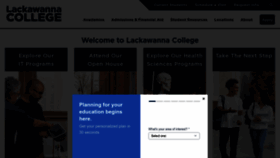 What Lackawanna.edu website looks like in 2024 