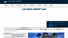 What Las-vegas-airport.com website looks like in 2024 