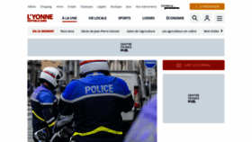 What Lyonne.fr website looks like in 2024 