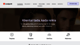 What Leadgen.lt website looks like in 2024 