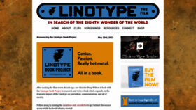 What Linotypefilm.com website looks like in 2024 
