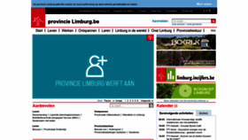 What Limburg.be website looks like in 2024 