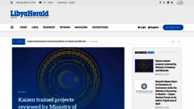 What Libyaherald.com website looks like in 2024 