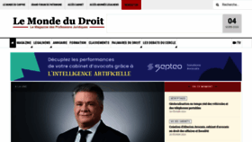 What Lemondedudroit.fr website looks like in 2024 