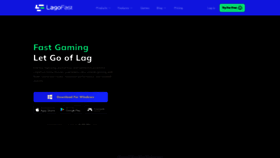 What Lagofast.com website looks like in 2024 