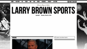 What Larrybrownsports.com website looks like in 2024 