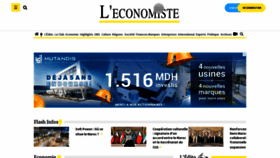 What Leconomiste.com website looks like in 2024 