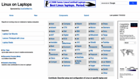 What Linux-laptop.net website looks like in 2024 