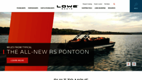 What Loweboats.com website looks like in 2024 