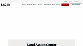 What Lac.org website looks like in 2024 
