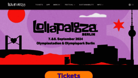What Lollapaloozade.com website looks like in 2024 