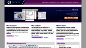What Lazarus-ide.org website looks like in 2024 