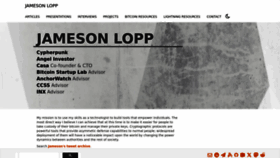 What Lopp.net website looks like in 2024 