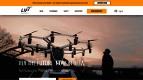 What Liftaircraft.com website looks like in 2024 