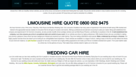 What Lux-limo.co.uk website looks like in 2024 