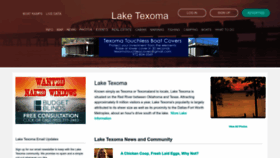 What Laketexoma.com website looks like in 2024 