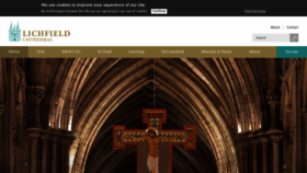 What Lichfield-cathedral.org website looks like in 2024 