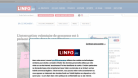 What Linfo.re website looks like in 2024 