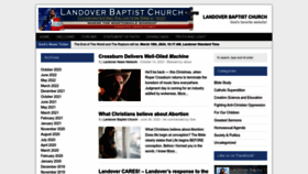 What Landoverbaptist.net website looks like in 2024 