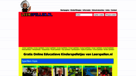 What Leerspellen.nl website looks like in 2024 