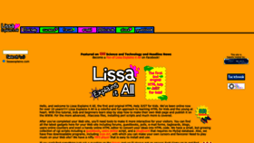 What Lissaexplains.com website looks like in 2024 