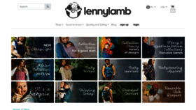 What Lennylamb.com website looks like in 2024 