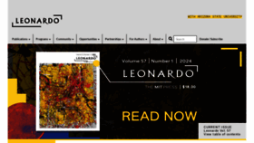 What Leonardo.info website looks like in 2024 