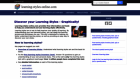 What Learning-styles-online.com website looks like in 2024 